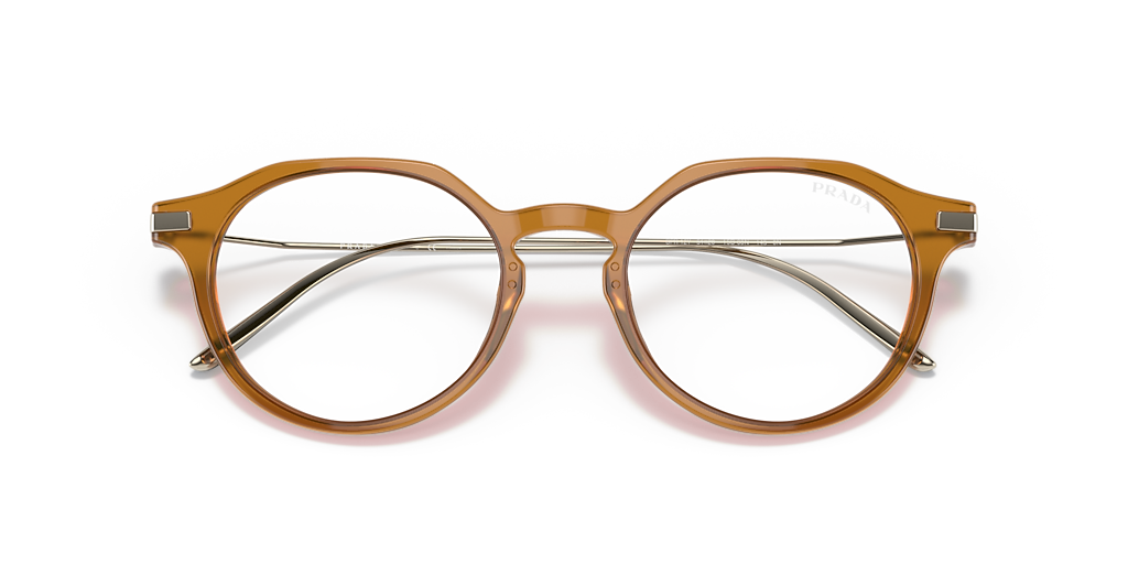 Prada PR 12YS XL (51 - 20) with Transparent lenses and Tortoise