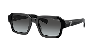 Prada PR A09SF L (55 - 16) with Grey lenses and Black frame