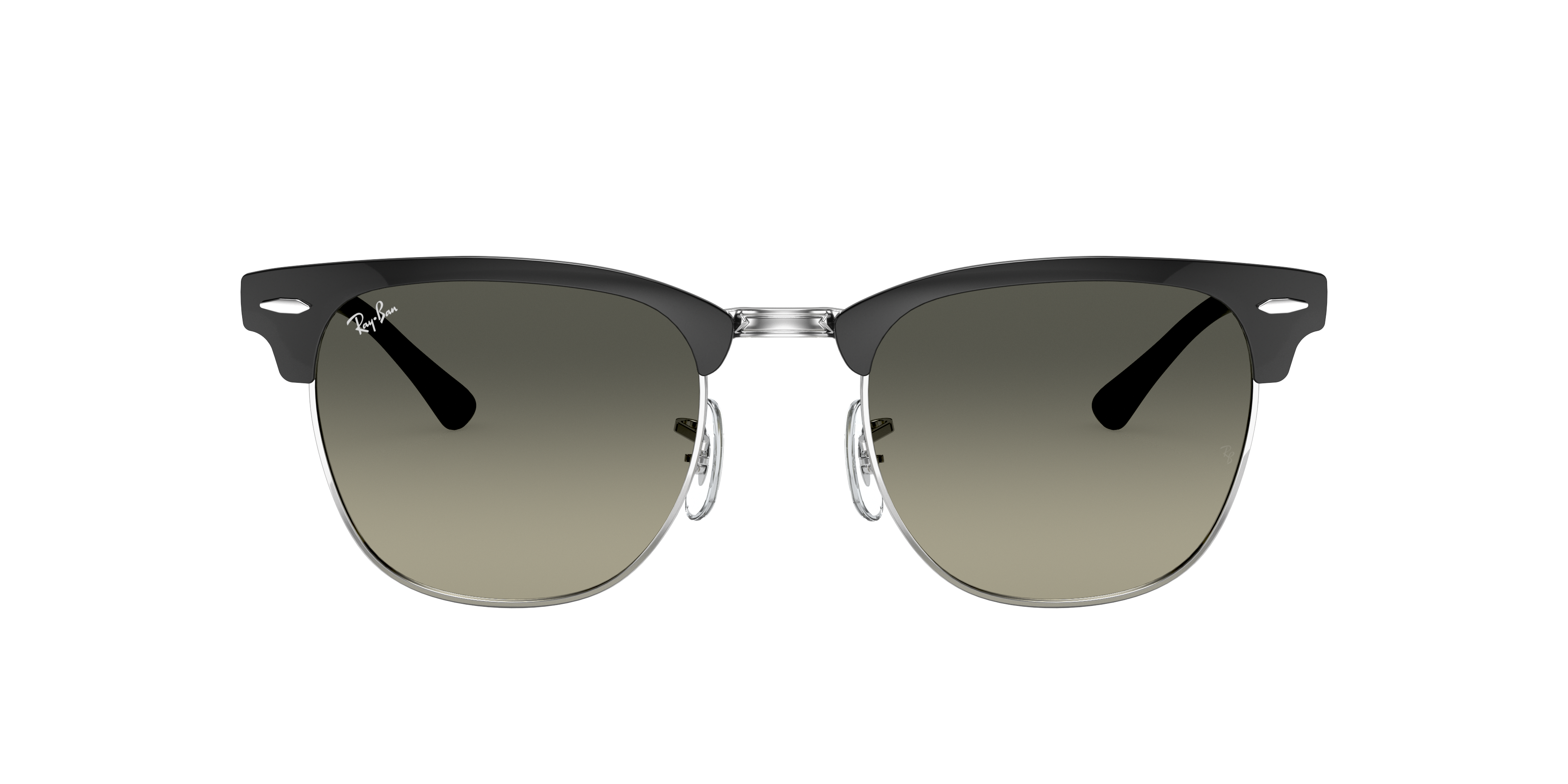 Ray-Ban Clubmaster Metal L (51 - 21) with Grey lenses and Black