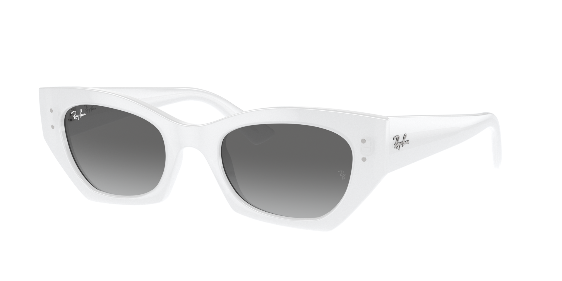 Ray-Ban Unisex Sunglass Zena Bio-Based -  Frame color: White Snow, Lens color: Grey