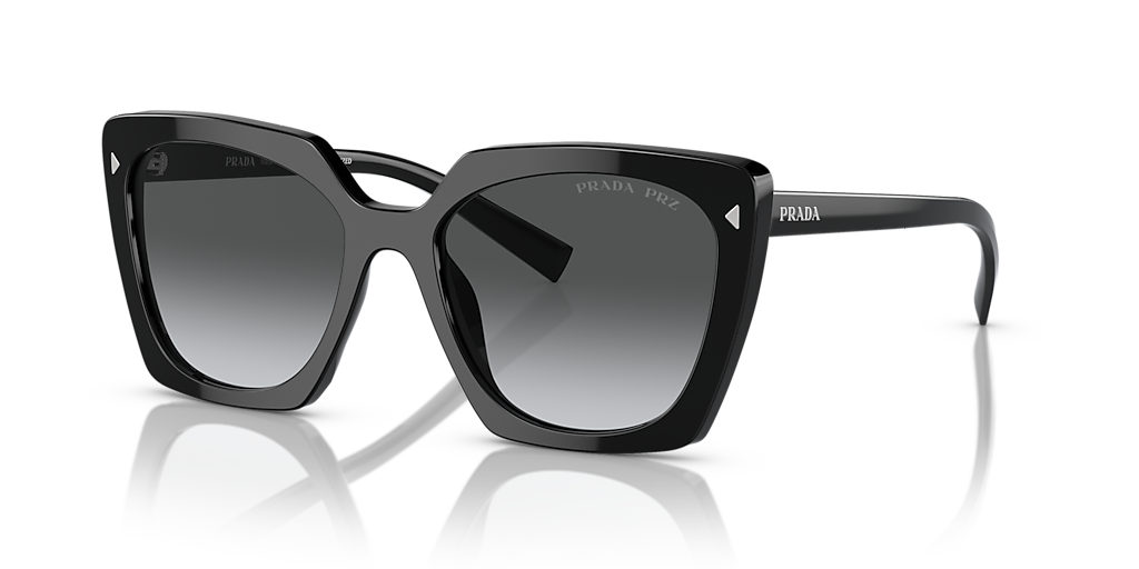 Prada PR 23ZS S (54 - 18) with Grey lenses and Black frame