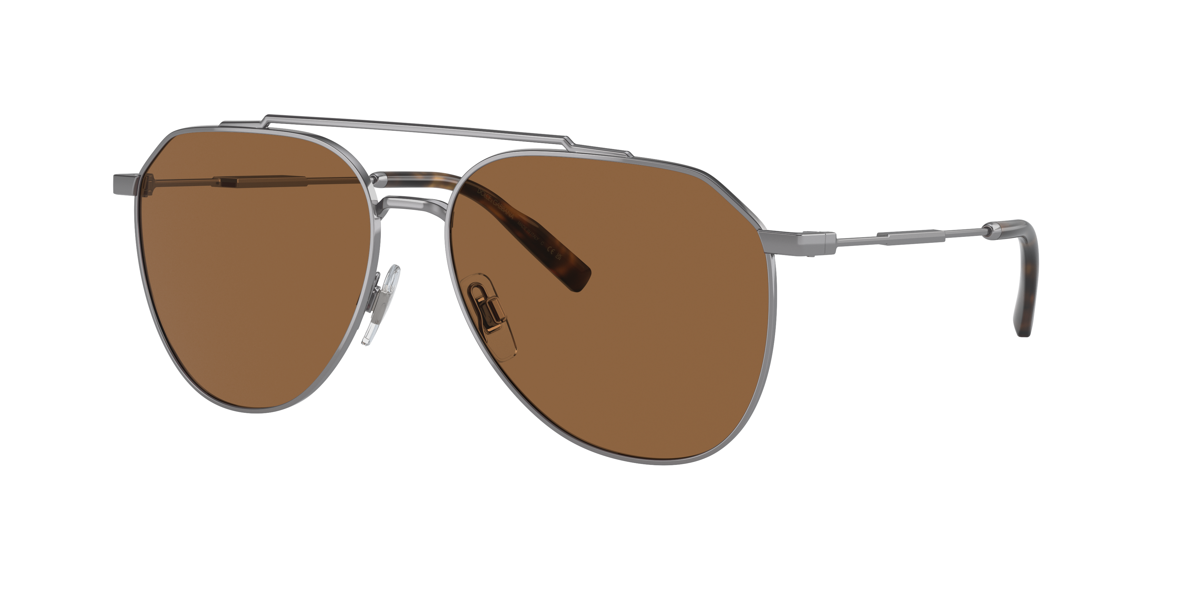 Dolce&Gabbana DG2296 XL (58 - 15) with Brown lenses and Grey frame