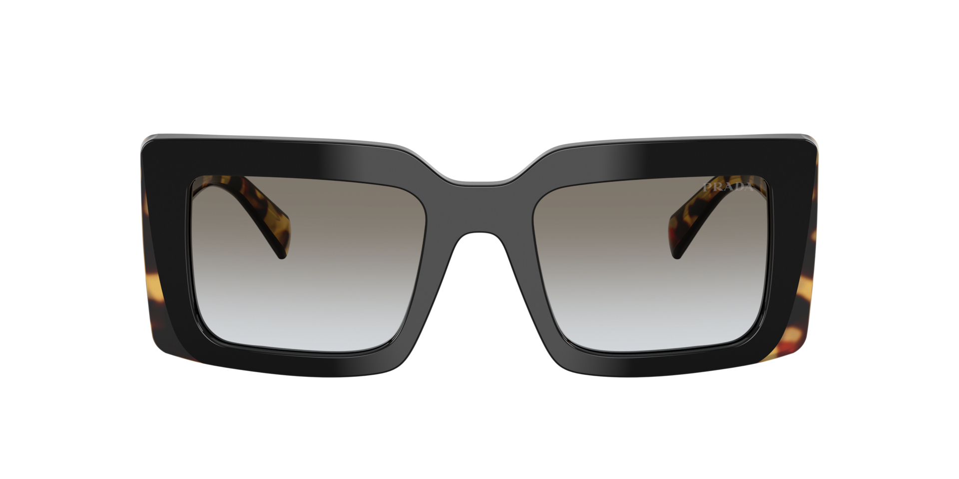 Prada PR D01S M (52 - 21) with Grey lenses and Black frame