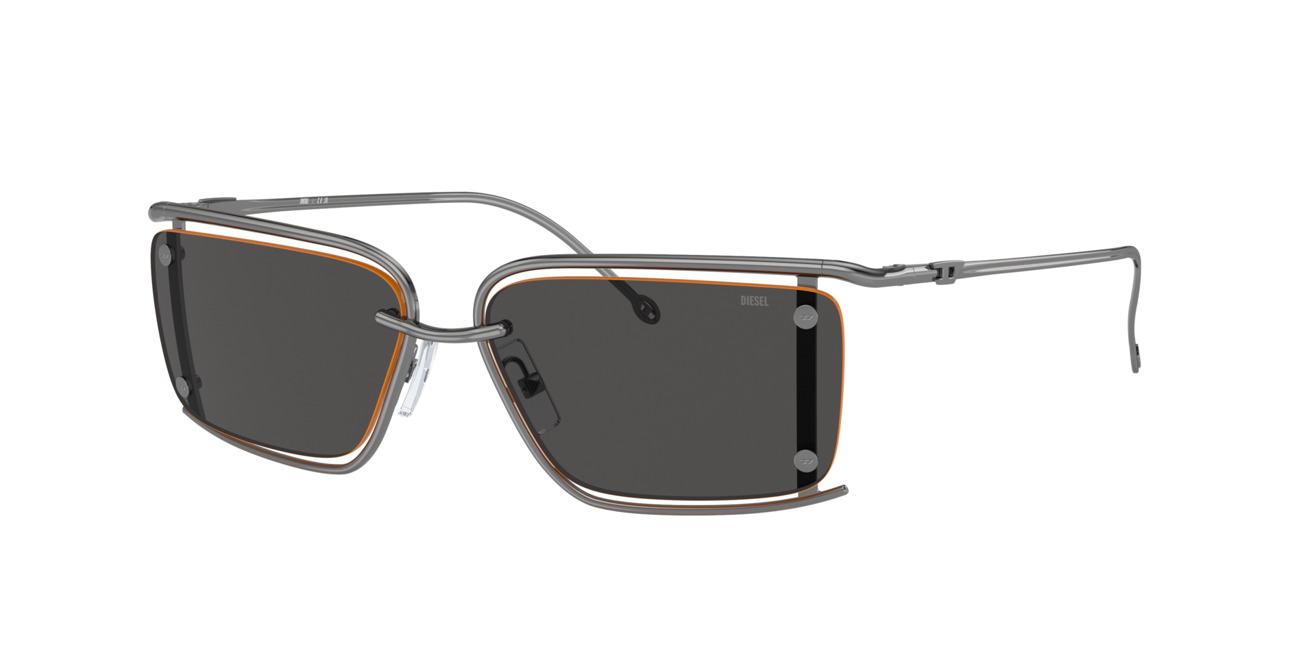 Diesel Unisex Sunglass DL1002 - Couleur du Monture Gunmetal brillant Couleur de Lentille Gris fonc 225 €