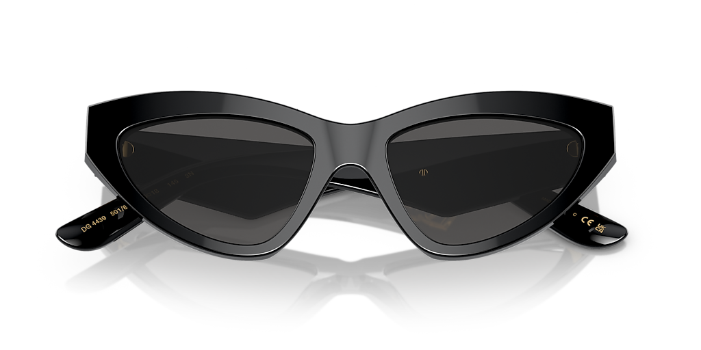 Dolce&Gabbana DG4439 L (55 - 18) with Grey lenses and Black frame