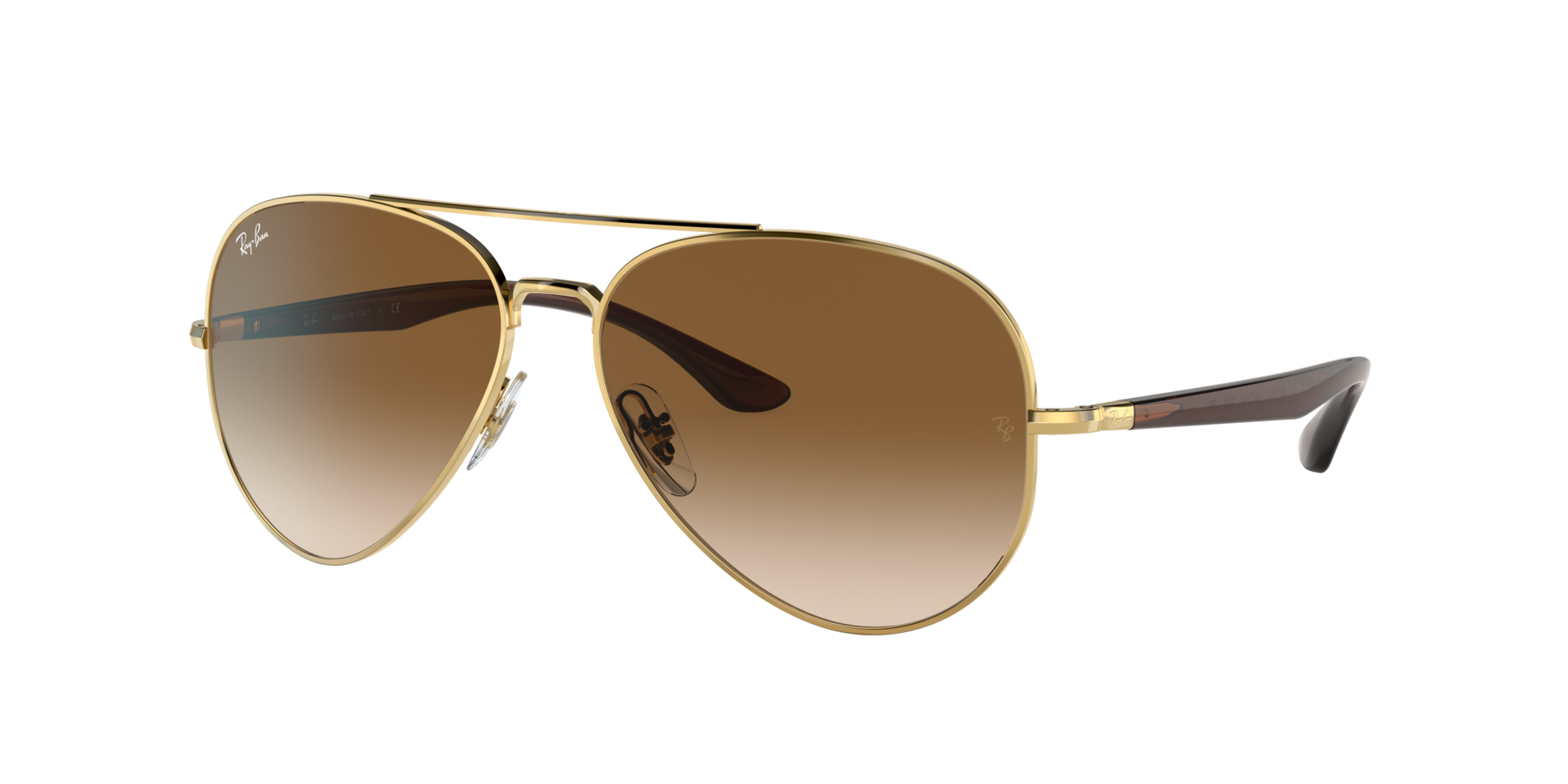 Ray-Ban Unisex Sunglass RB3675 -  Frame color: Arista Gold, Lens color: Light Brown