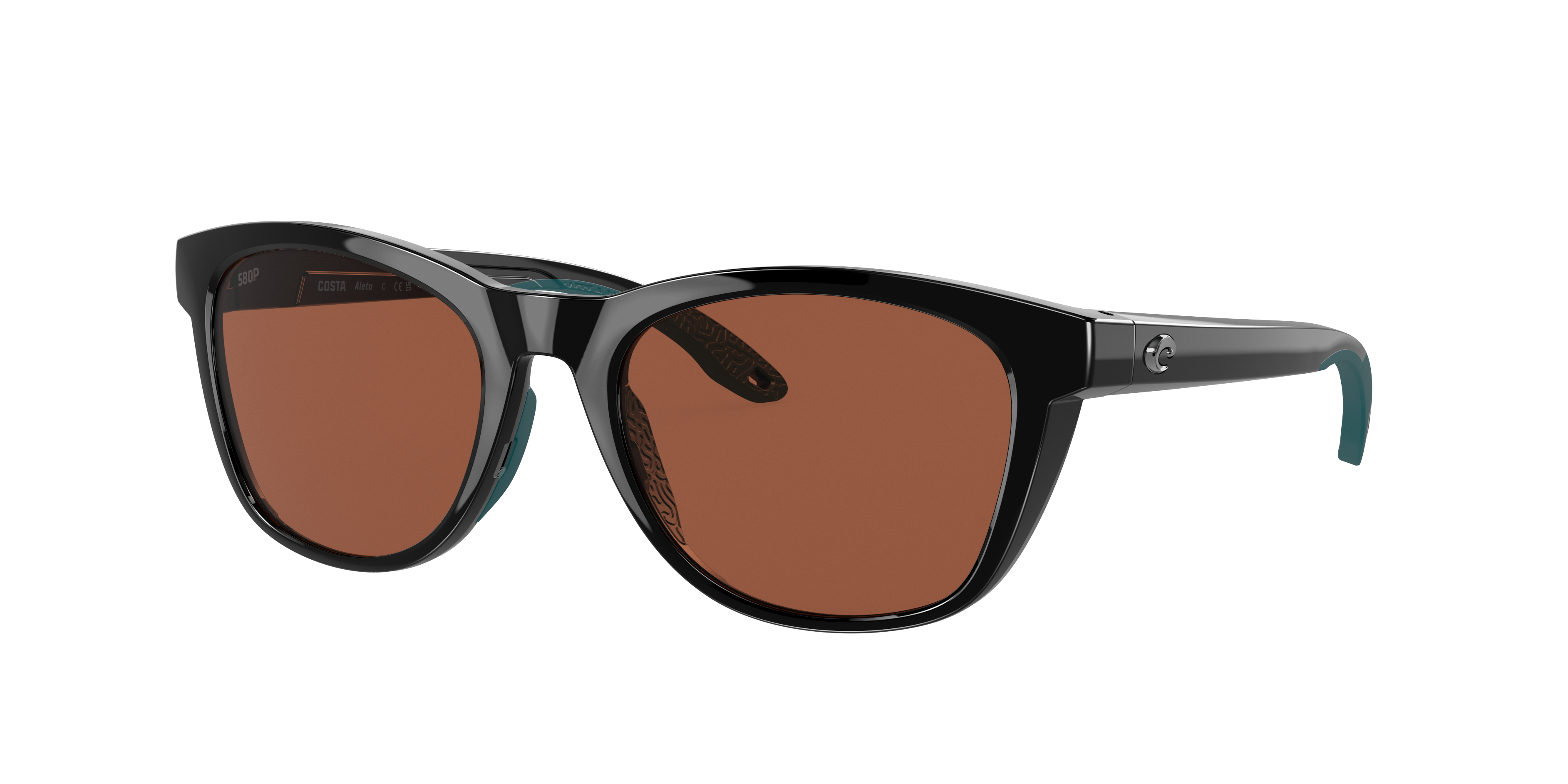 Costa Woman Sunglass 6S9108 Aleta -  Frame color: Black, Lens color: Copper