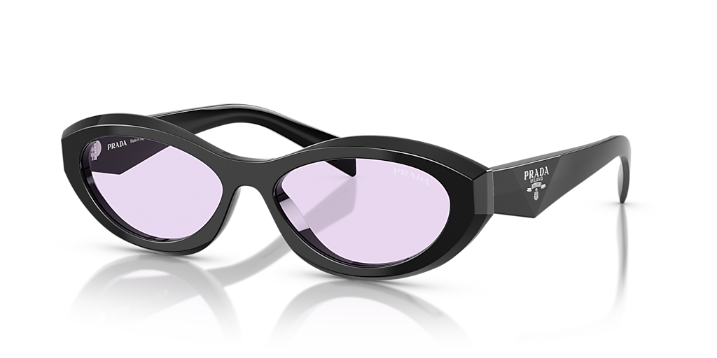 Prada PR 26ZS M (55 - 16) with Violet lenses and Black frame