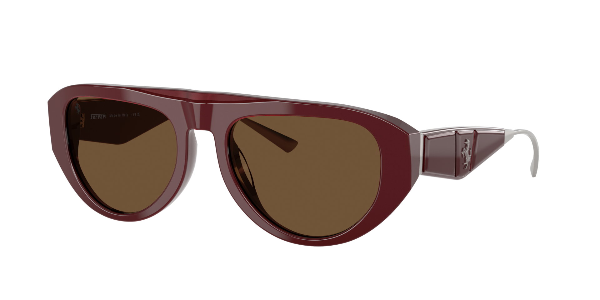 Ferrari Unisex Sunglass FH2012U - Couleur du Monture Bordeaux iris Couleur de Lentille Brun 250 €