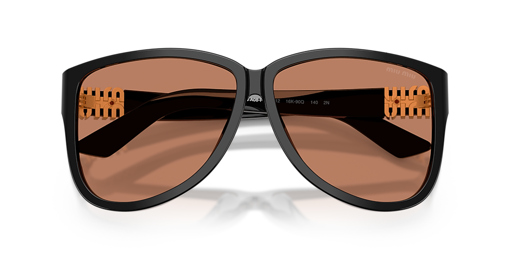 Miu Miu MU A08S M (61 - 12) with Brown lenses and Black frame