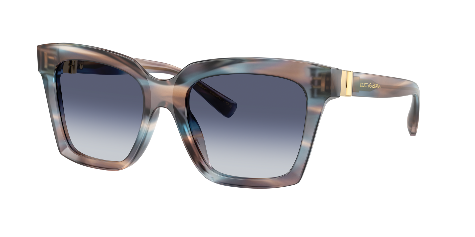 DolceGabbana Femme Sunglass DG4498 - Couleur du Monture Ray bleu Couleur de Lentille Gris dgrad Bleu 243 €