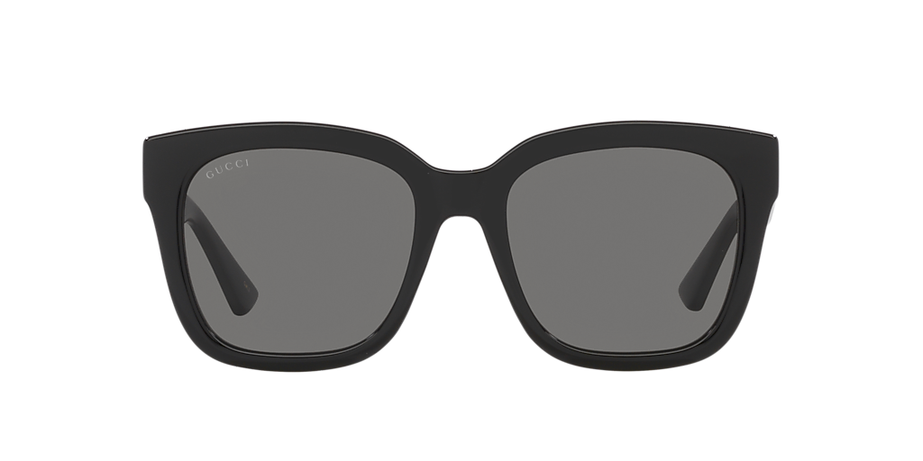 Gucci GG1338S M (54 - 19) com Lentes Cinza e Armação Preto