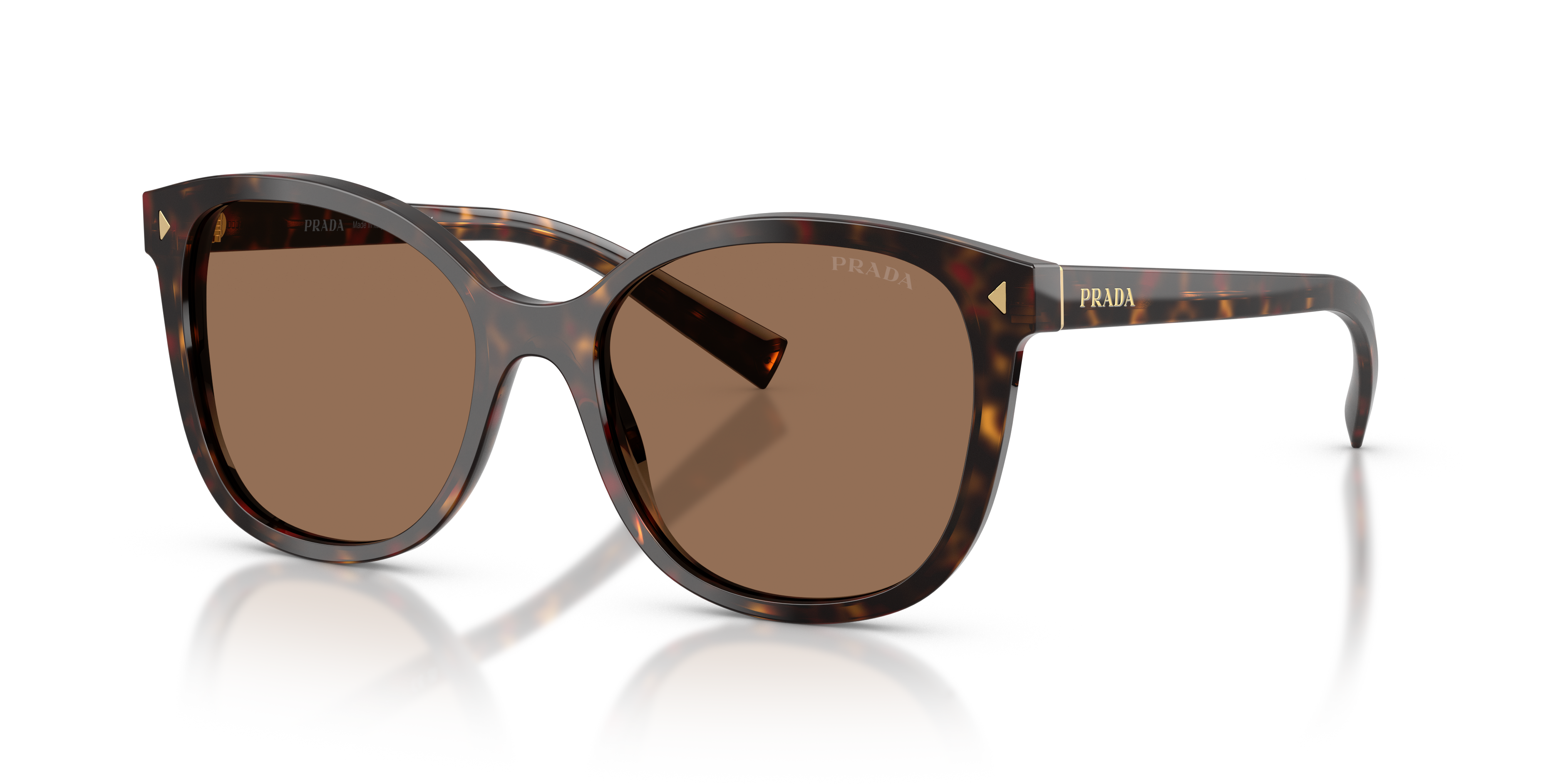 Prada PR 22ZS S (53 - 17) with Brown lenses and Tortoise frame