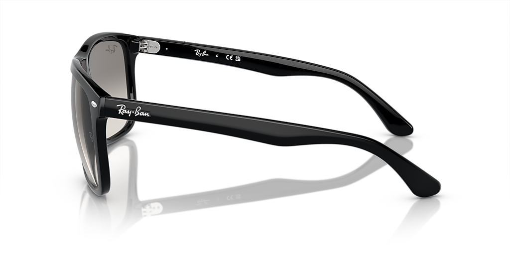 Ray-Ban Boyfriend Two XL (60 - 18) with Grey lenses and Black