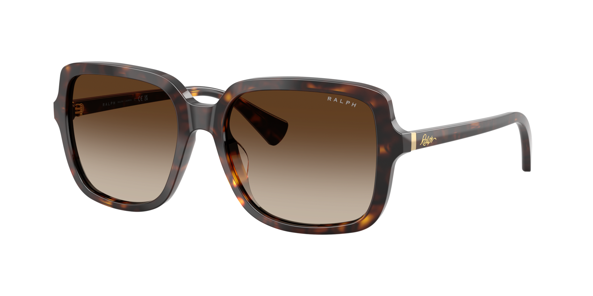Ralph Woman Sunglass RA5333U -  Frame color: Shiny Dark Havana, Lens color: Brown Gradient