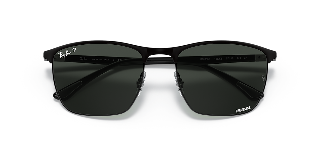 Ray-Ban RB3686 Polarized+ Lenses XL (57 - 19) with Grey lenses and