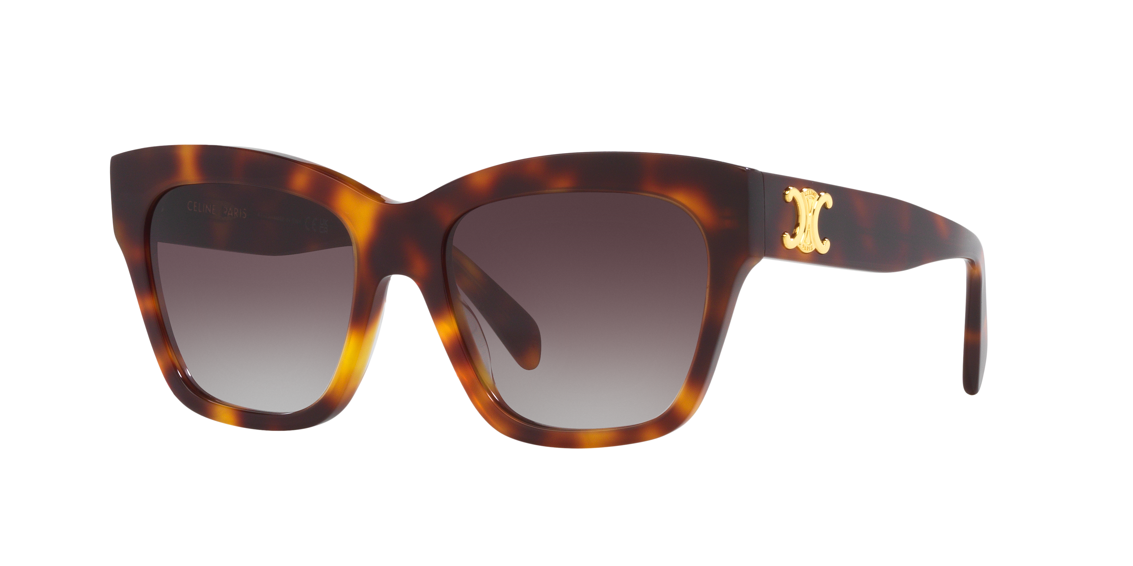 Celine Woman Sunglass Triomphe -  Frame color: Tortoise, Lens color: Brown
