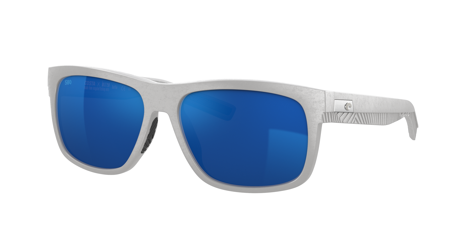 Costa Homme Sunglass Baffin - Couleur du Monture Gris clair Couleur de Lentille Effet miroir bleu 107 €
