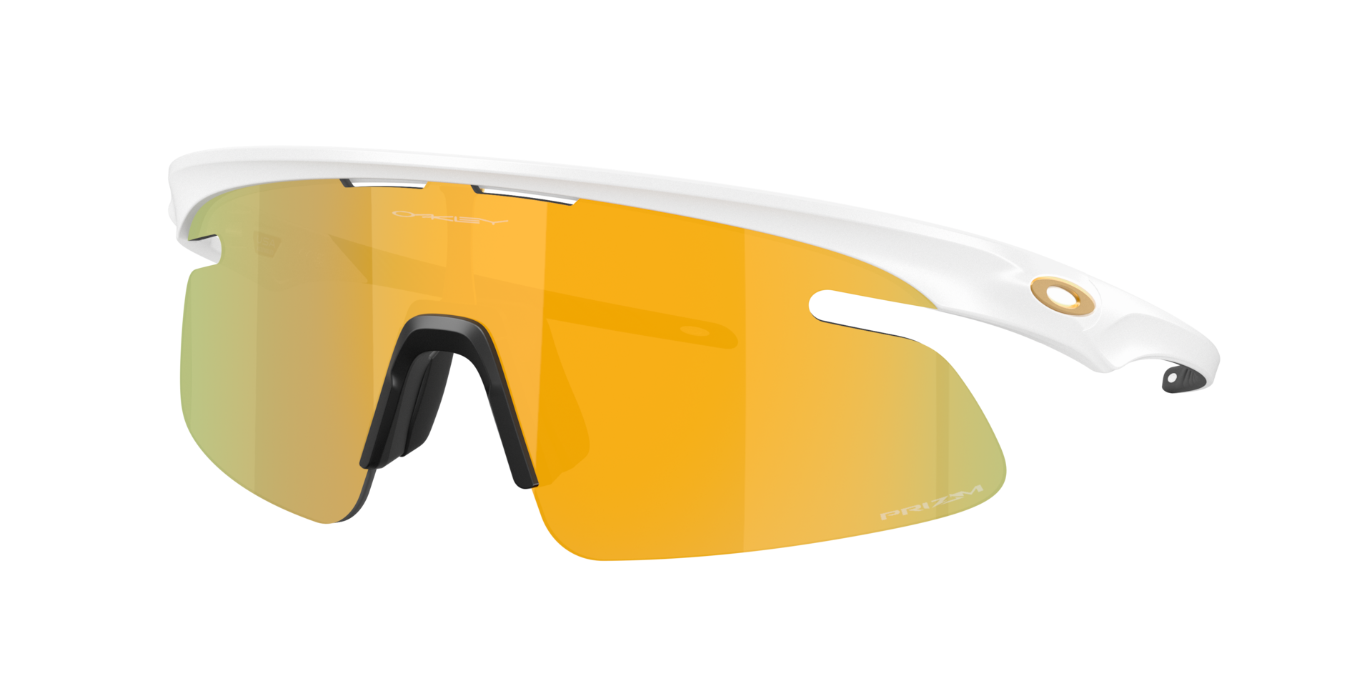 Oakley Unisex Sunglass RSLV Lite - Couleur du Monture: Blanc mat, Couleur de Lentille: Prizm 24k