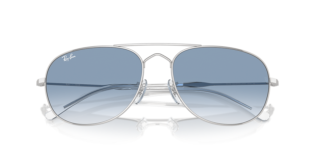 Ray-Ban Bain Bridge XXL (60 - 17) with Blue lenses and Silver