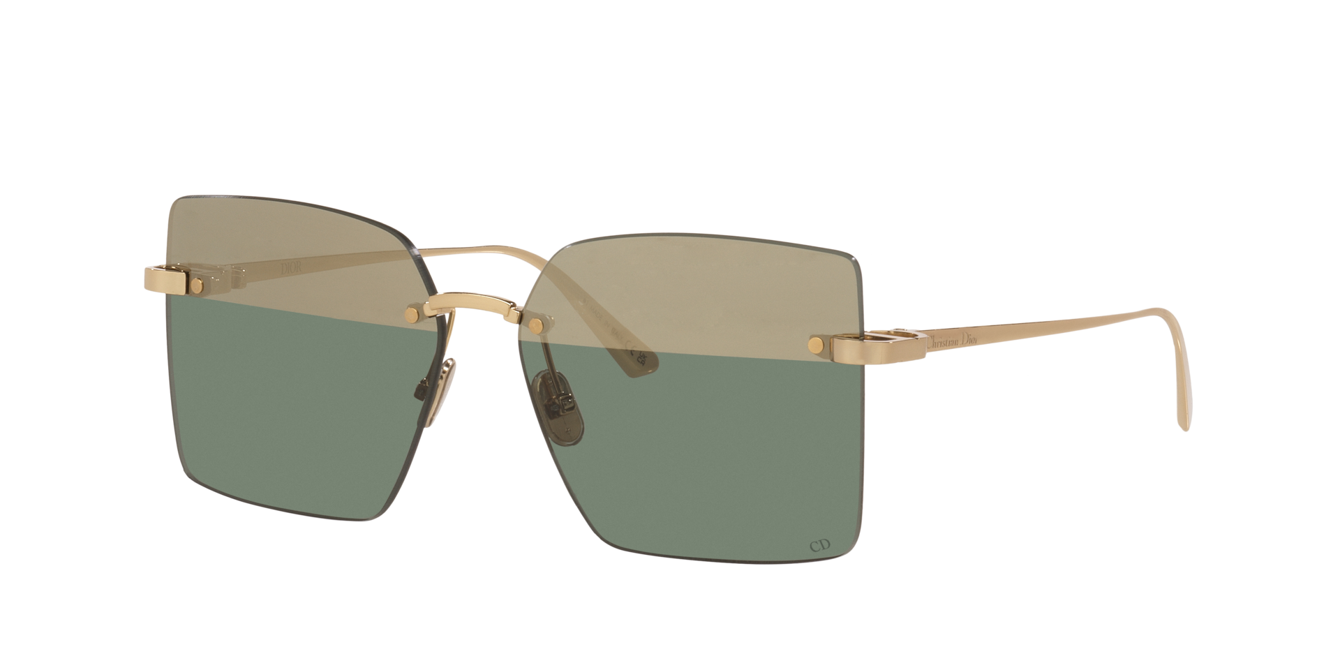 DIOR Woman Sunglass CDior S3U -  Frame color: Yellow, Lens color: Yellow Mirror