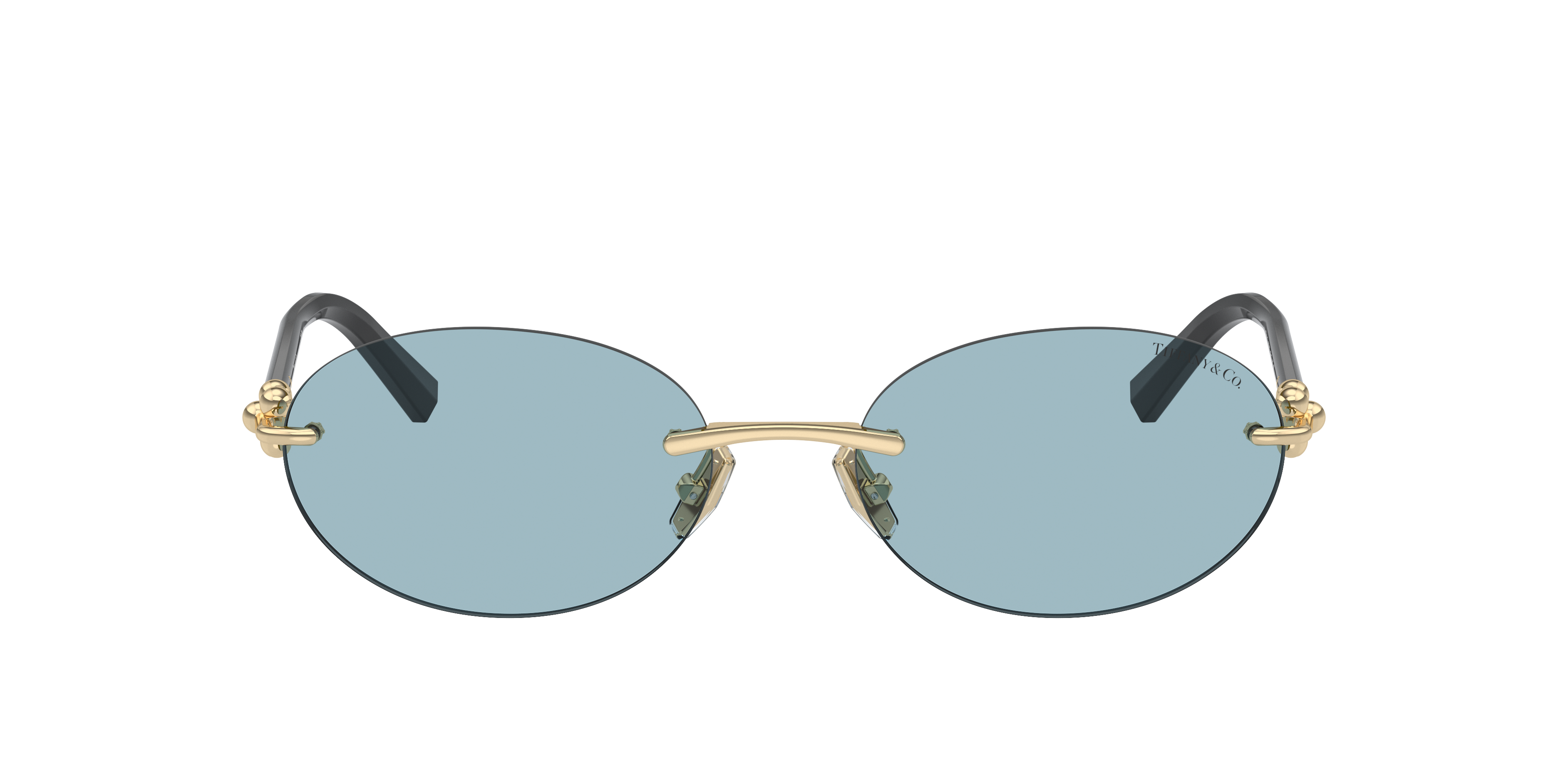 Tiffany & Co. TF3104D L (56 - 18) with Blue lenses and Gold frame