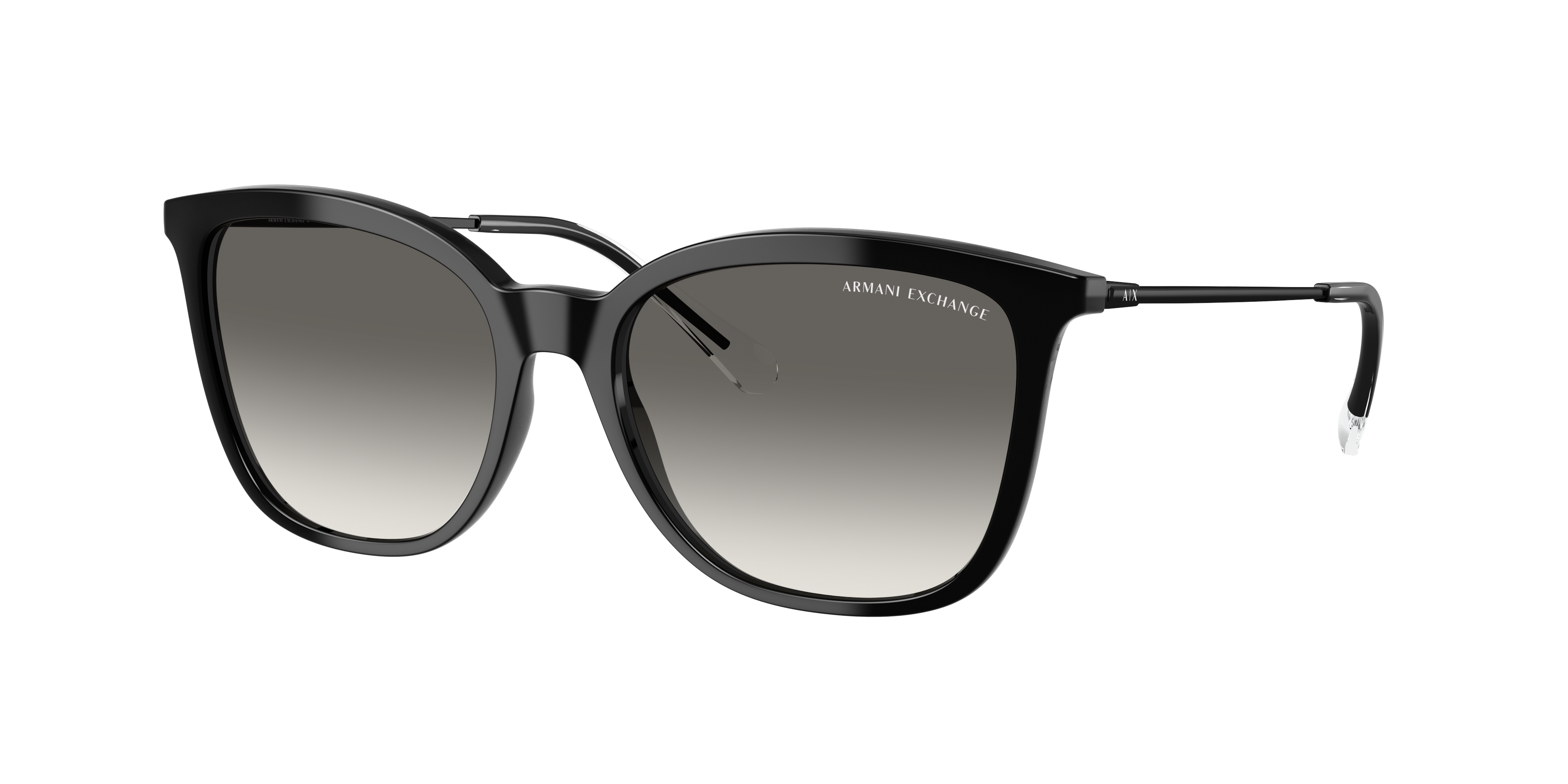 Armani Exchange Woman Sunglass AX4151S -  Frame color: Shiny Black, Lens color: Grey Gradient