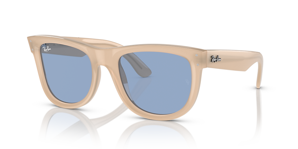 Ray-Ban Wayfarer Reverse S (50 - 22) with Blue lenses and Beige