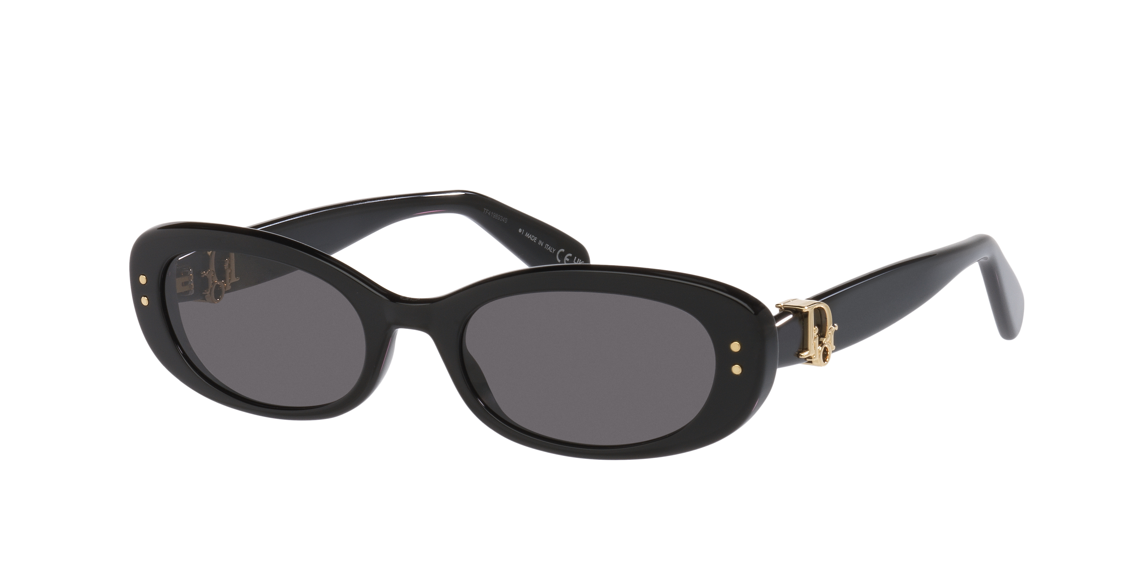 DIOR Woman Sunglass DIOROBLIQUE B1I -  Frame color: Black Shiny, Lens color: Grey