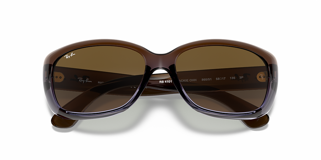 Ray-Ban Jackie Ohh M (58 - 17) with Brown lenses and Brown frame