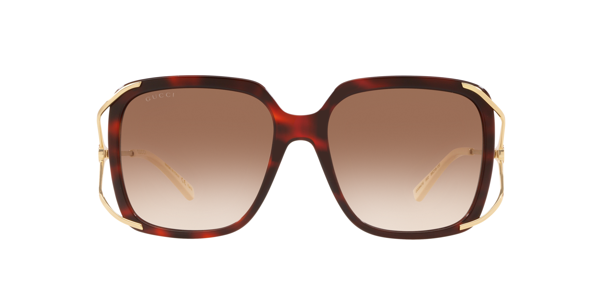 Gucci GG0647S L (56 - 18) with Brown lenses and Black frame