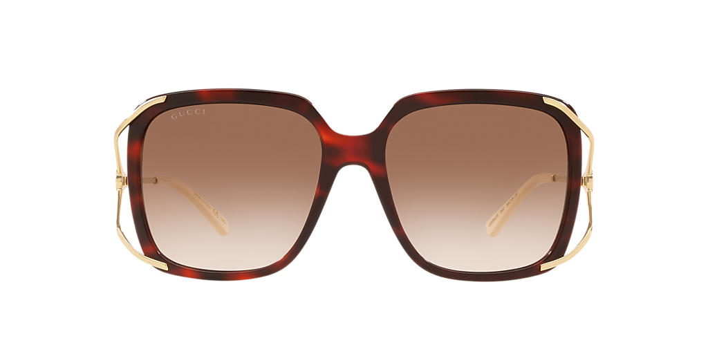 Gucci GG0647S L (56 - 18) with Brown lenses and Black frame