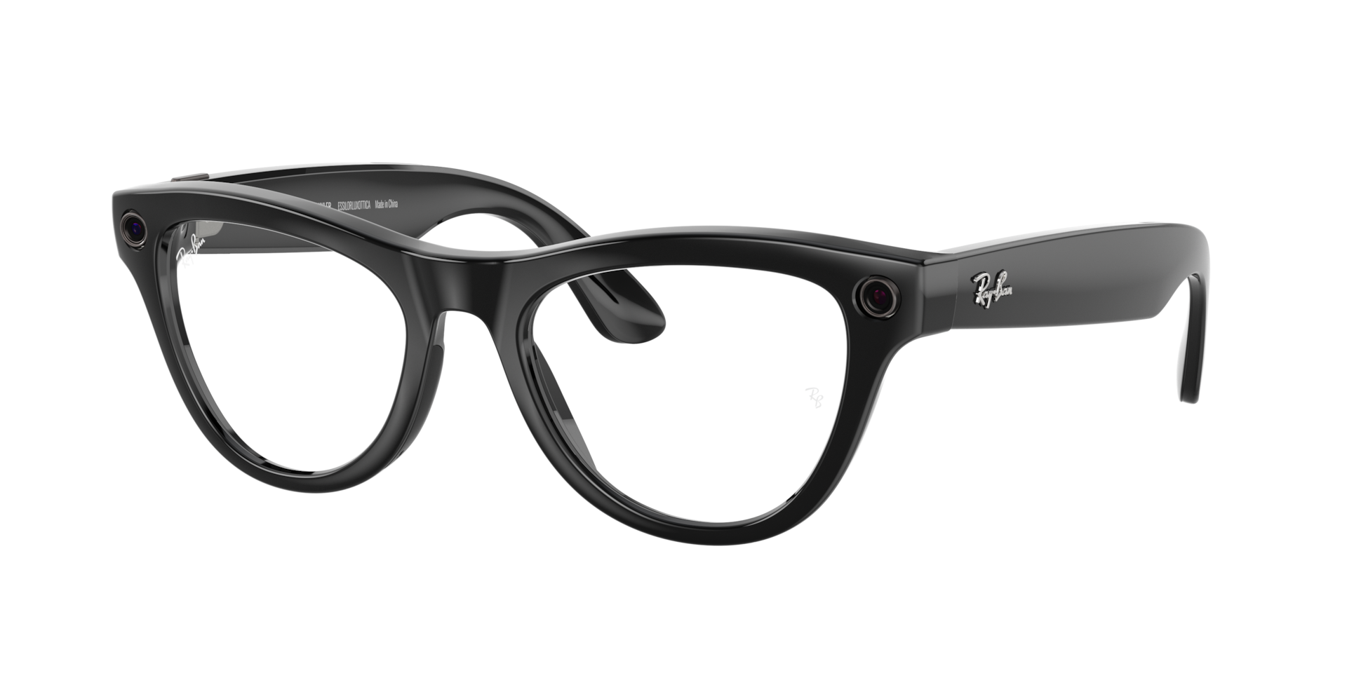 Ray-Ban Unisex  Ray-Ban Meta Skyler -  Frame color: Black, Lens color: Clear/Cerulean Blue