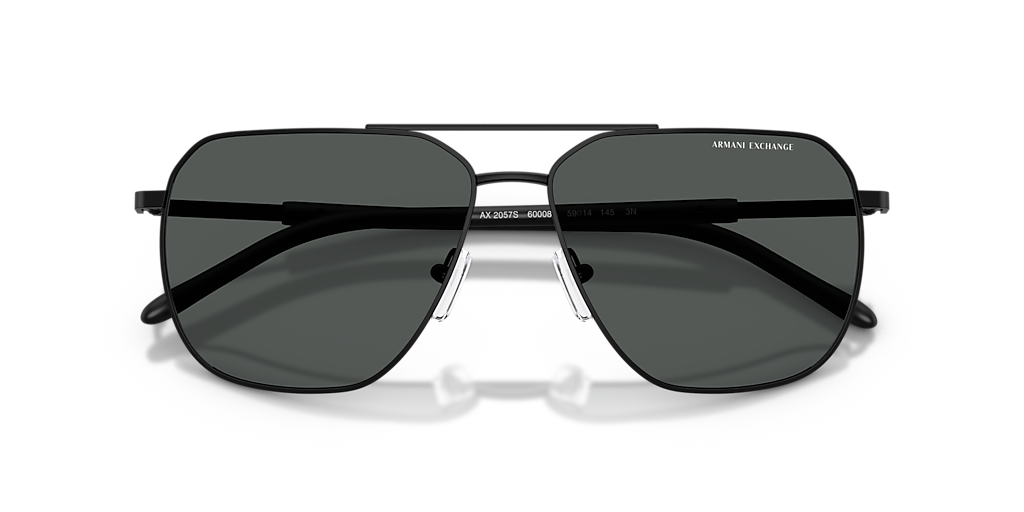 Armani Exchange AX2057S L (59 - 14) with Grey lenses and Black