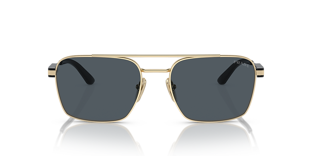 Prada PR 67ZS L (56 - 18) with Grey lenses and Gold frame