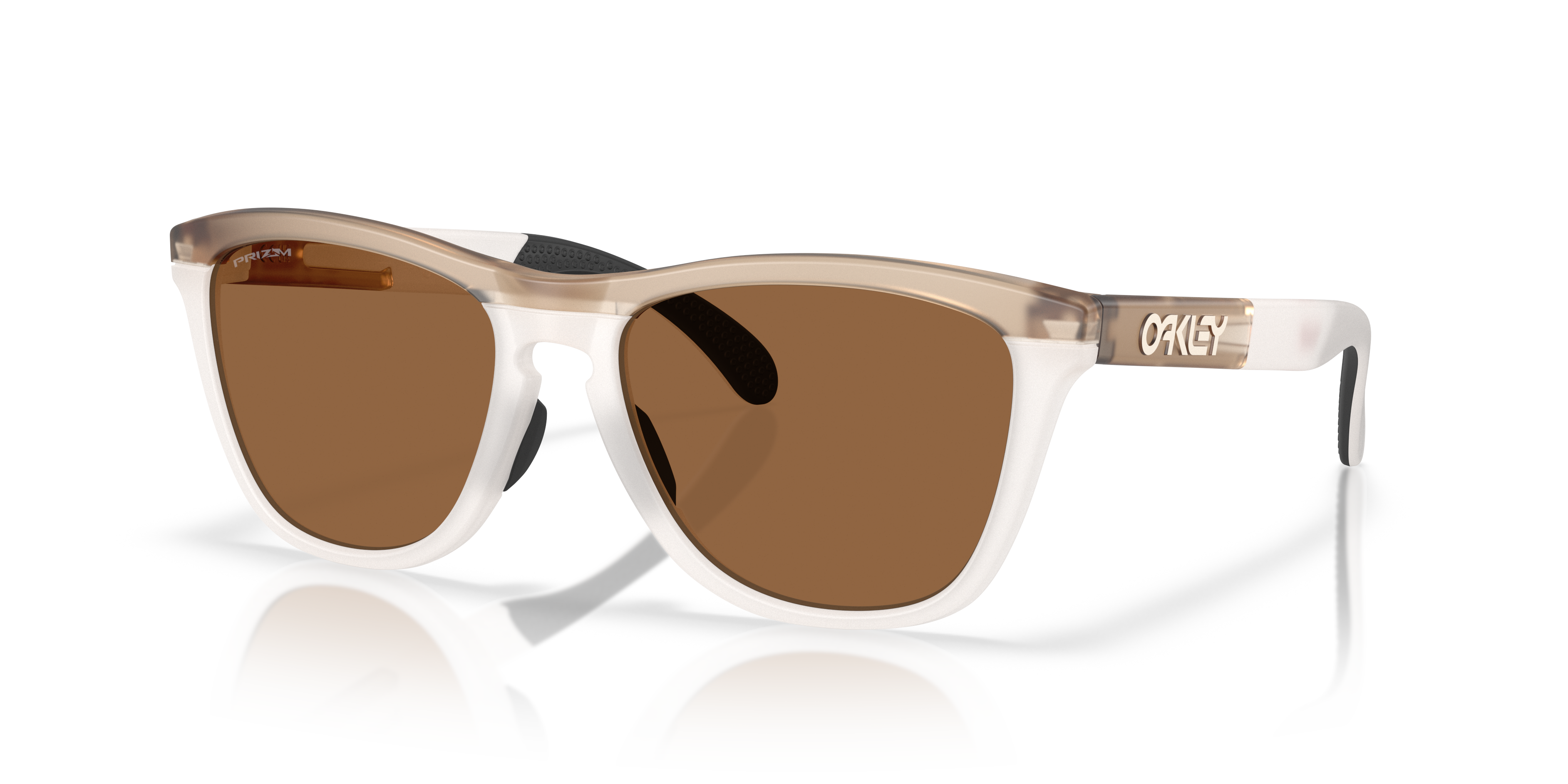 Oakley Frogskins™ Range L (55 - 17) with Brown lenses and Beige