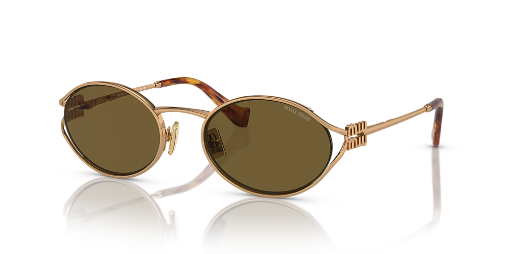 Miu Miu MU 52YS L (54 - 21) with Brown lenses and Gold frame