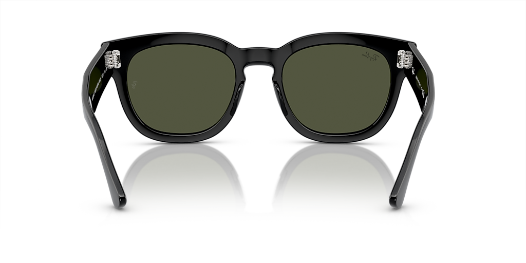 Ray-Ban Mega Hawkeye L (53 - 21) with Green lenses and Black frame