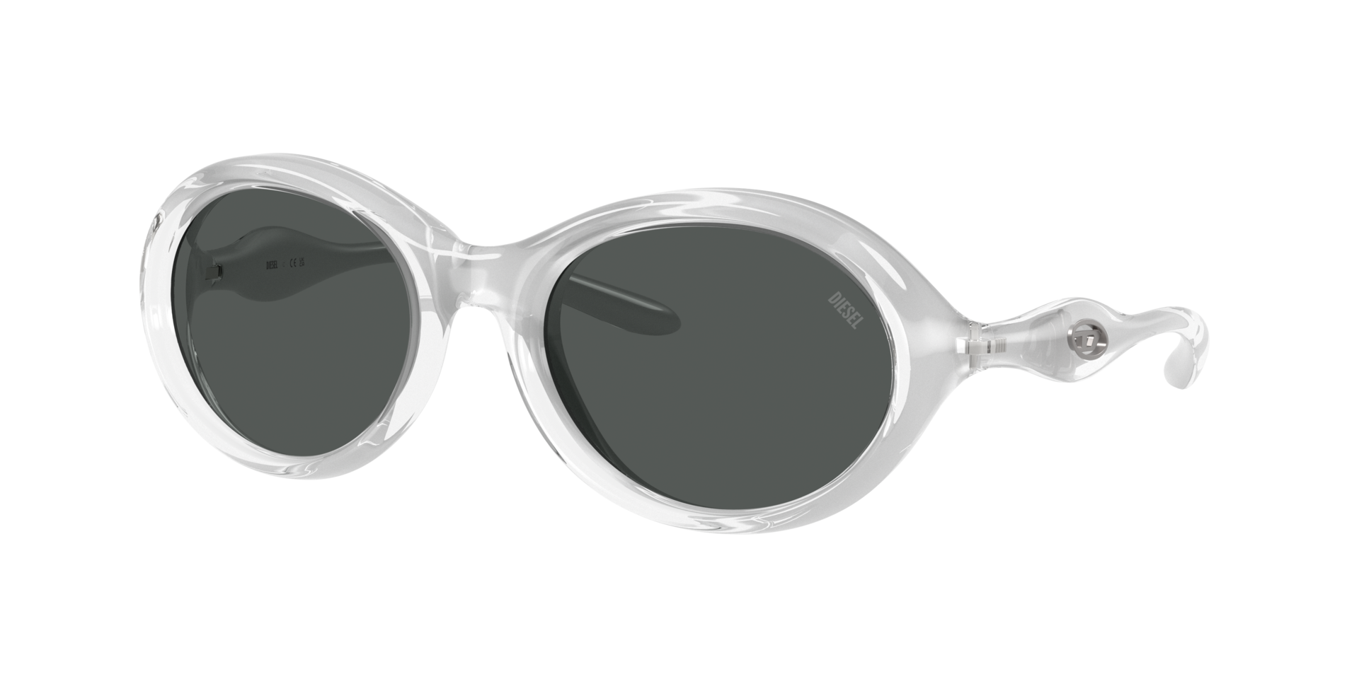 Diesel Unisex Sunglass DL3009U - Couleur du Monture Metallic Crystal Couleur de Lentille Gris fonc 170 €