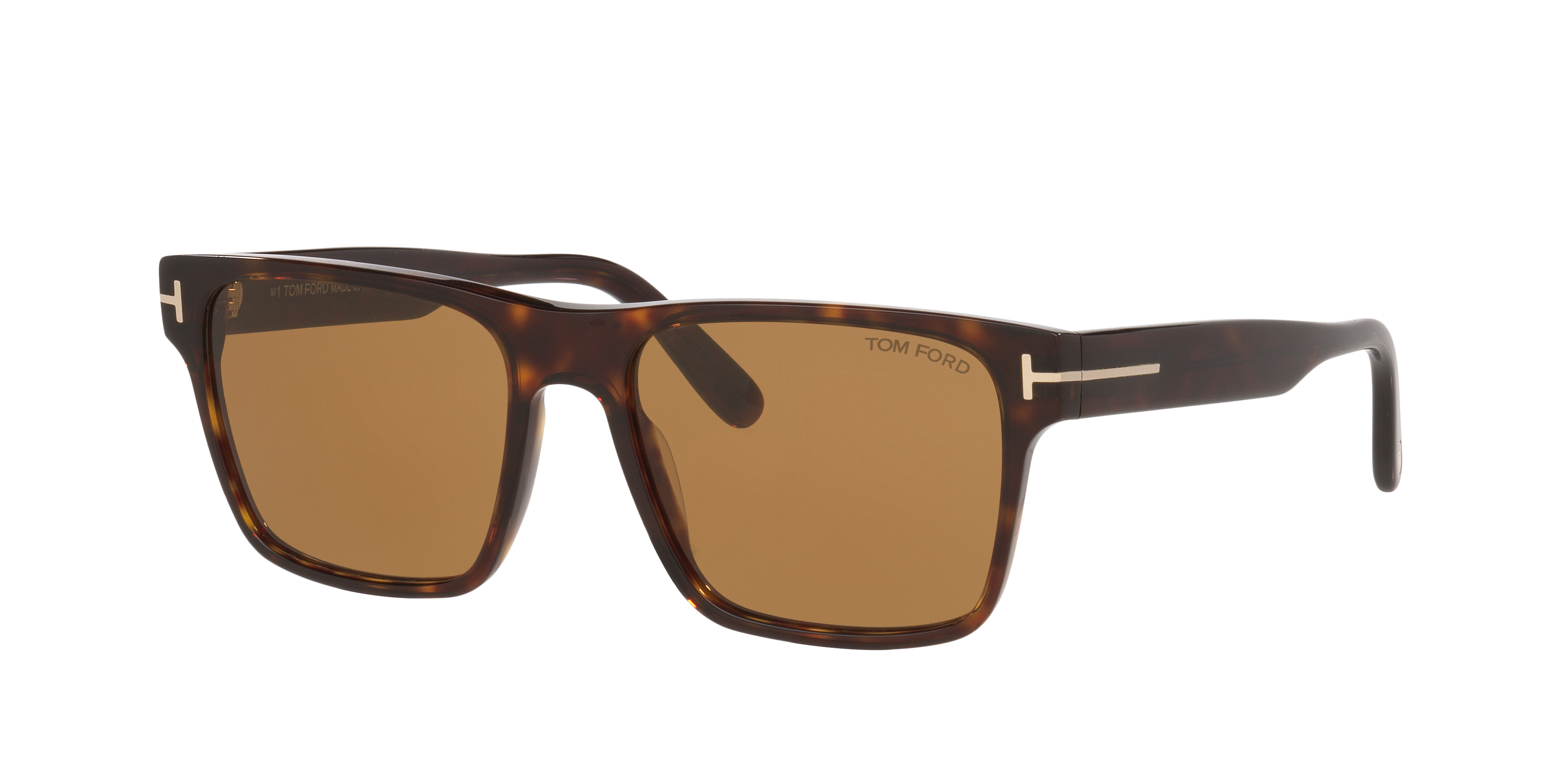 Tom Ford Calder XXL (55 - 17) with Brown lenses and Tortoise frame