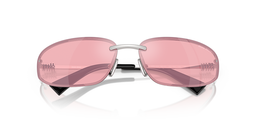 Miu Miu MU A50S L (69 - 15) with Pink lenses and Silver frame