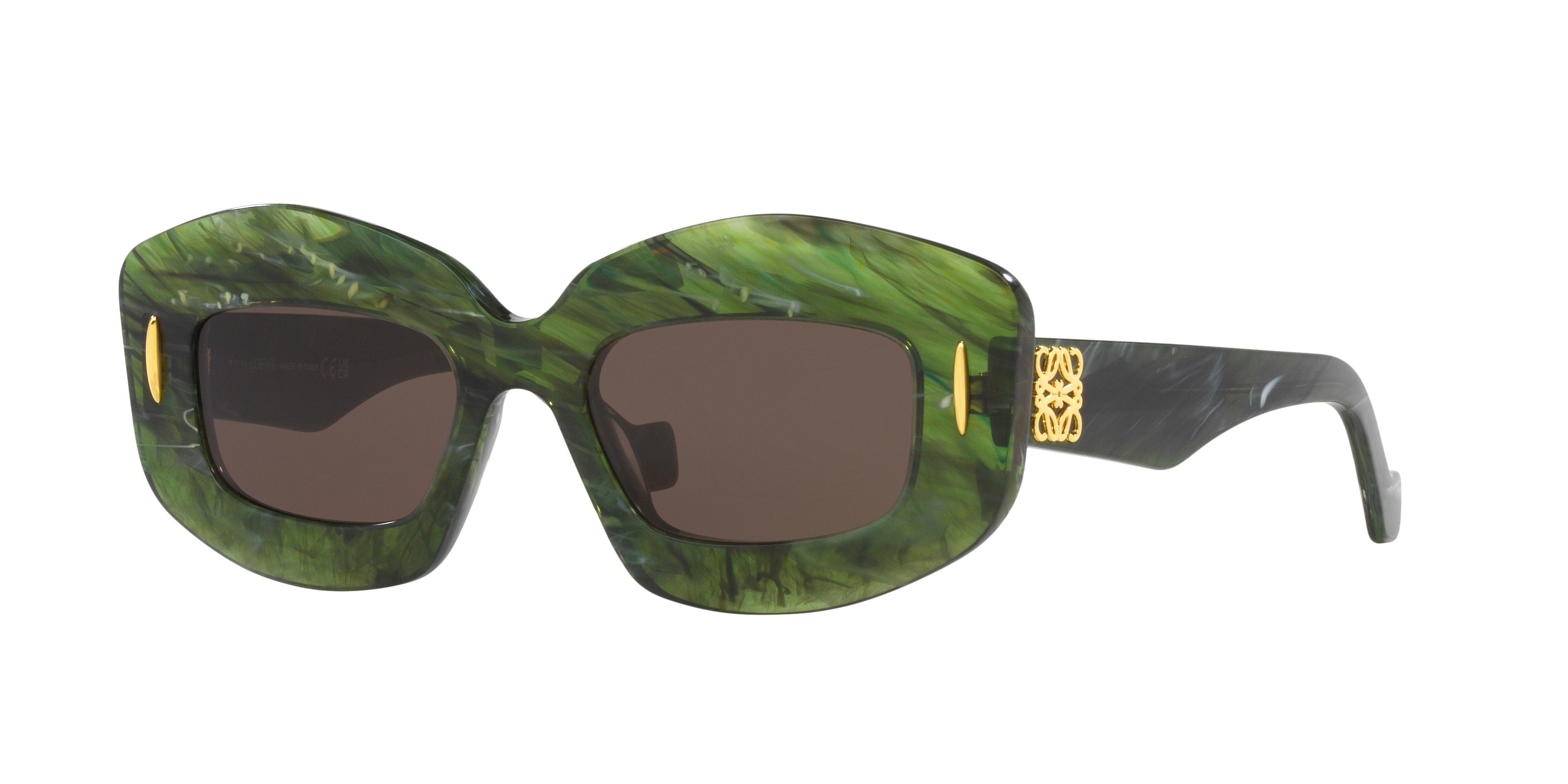 Loewe Chunky Anagram LW40114I XXS (49 - 19) with Brown lenses and