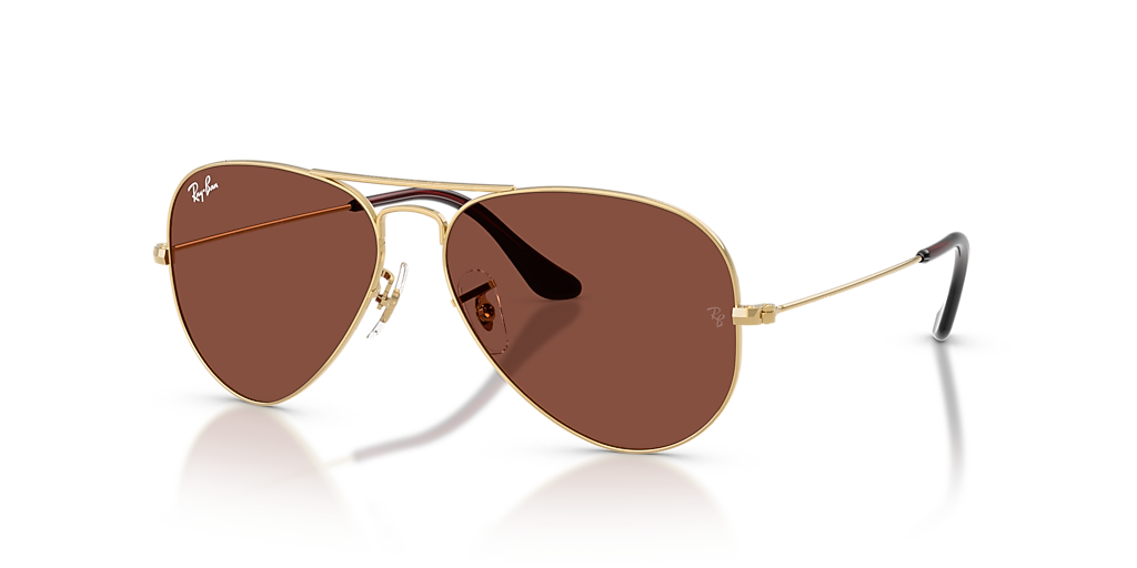 Ray-Ban Aviator Large Metal XXL (62 - 14) com Lentes Vermelho e