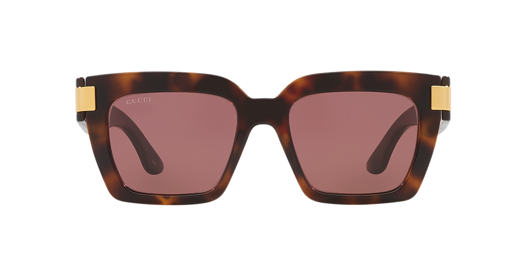 Gucci GG1689S M (54 - 19) with Violet lenses and Tortoise frame