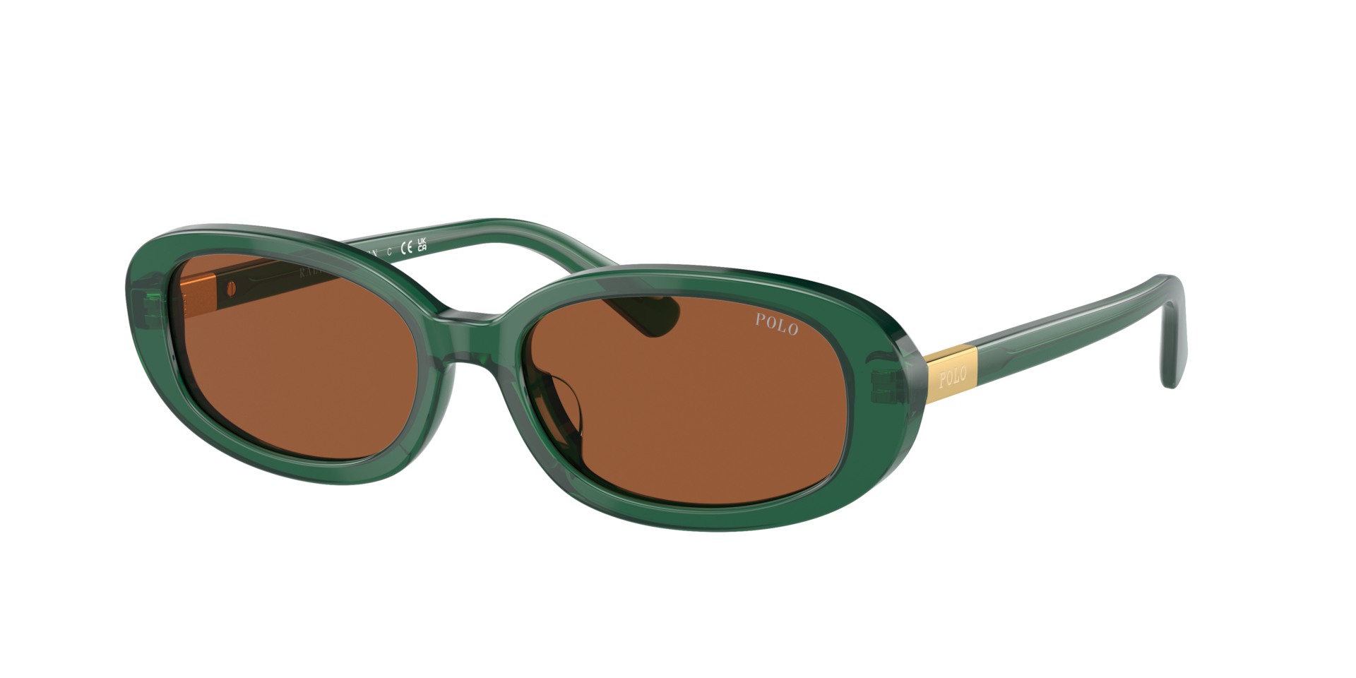 Polo Ralph Lauren Femme Sunglass PH4198U - Couleur du Monture Vert transparent brillant Couleur de Lentille Brun 84 €