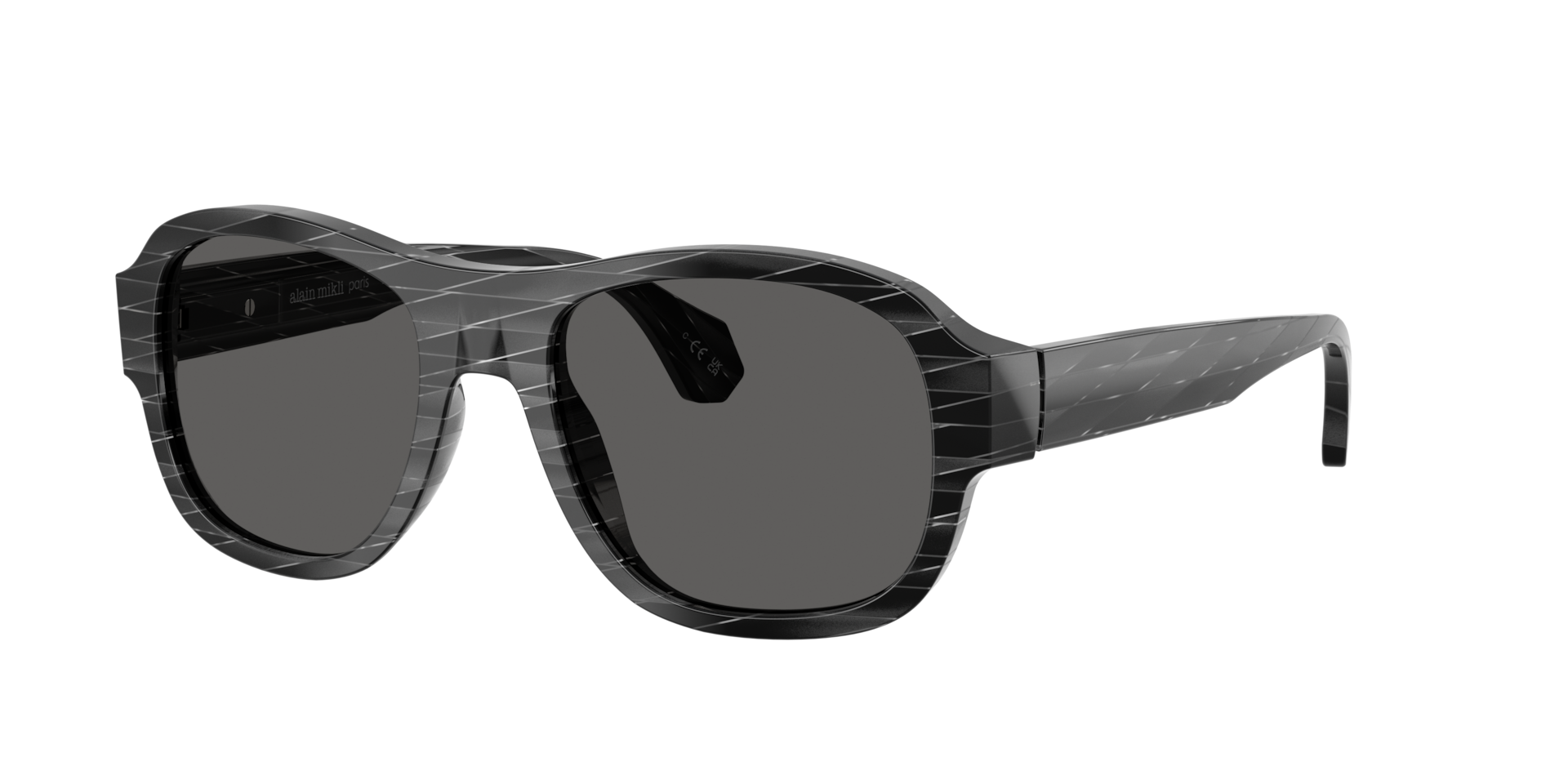 Alain Mikli Unisex Sunglass A05519 -  Frame color: Black Rhombus, Lens color: Black