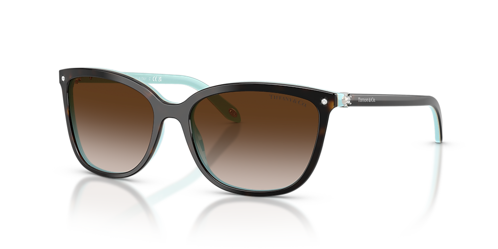 Tiffany & Co. TF4105HB S (55 - 17) with Brown lenses and Tortoise