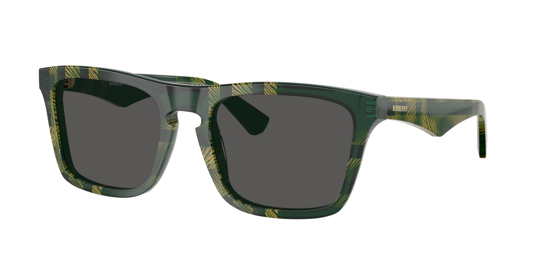 Burberry Homme Sunglass BE4434 - Couleur du Monture Motif carreaux Vert Couleur de Lentille Gris fonc 111 €