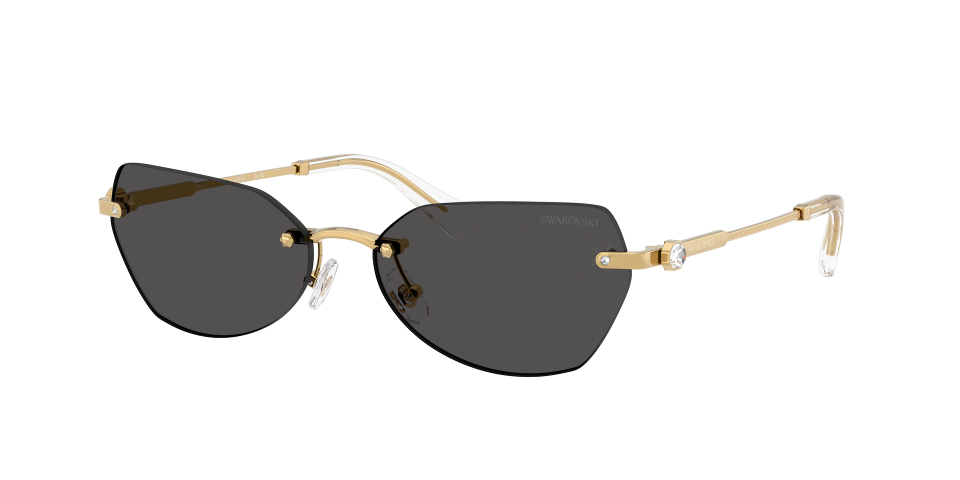 Swarovski SK7038 L (58 - 16) with Grey lenses and Gold frame
