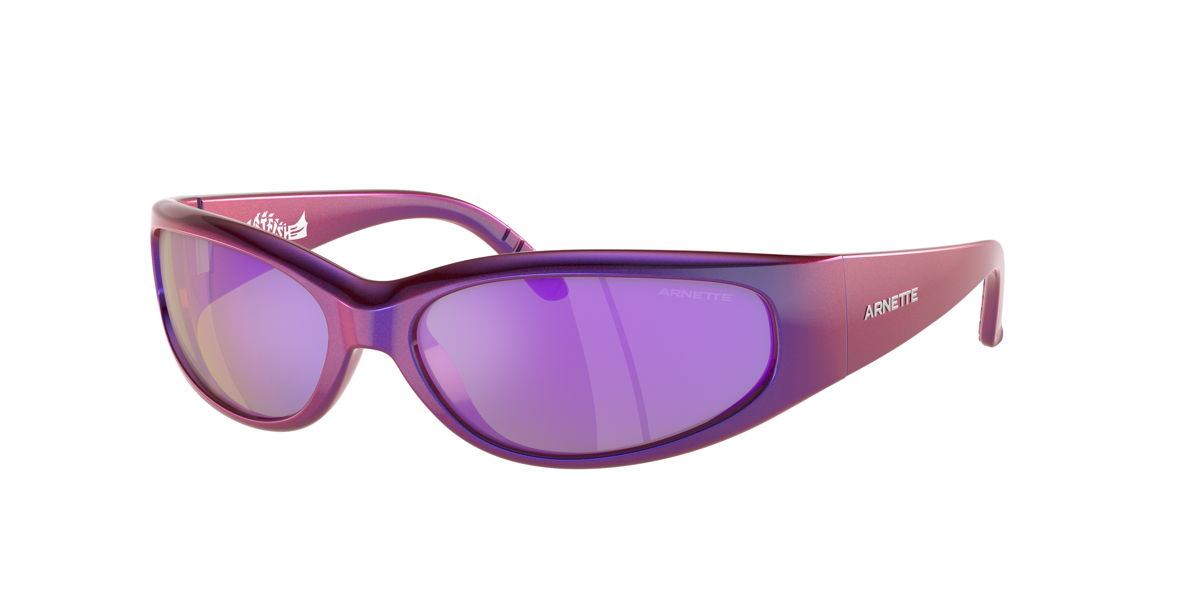 Arnette Man Sunglass Catfish -  Frame color: Iridescent Blue/Violet, Lens color: Grey Mirror Violet